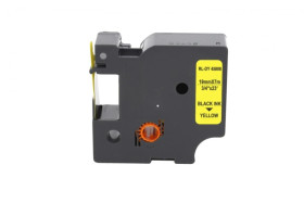 Taśma D1 45808 do drukarki DYMO 19mm 7m żółta taśma czarny nadruk