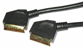 KABEL SCART 21 PIN CZARNY HQ 1.5m