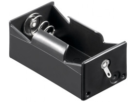 1x D (Mono) koszyk na baterie Końcówka płaska (U)