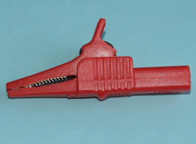 Krokodylek 27.262.1;8.102R;czerwony wtyk.g.ban.4mm;32A;1000V;bezpieczny