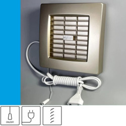 Wentylator domowy Atol 100AGF przewód z wtyczką, automatyczna żaluzja, fi 100 mm, kolor złoty