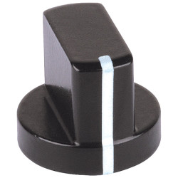 Mentor 5580.4631 Aluminium Wing Knob With Setscrew - Black - 12.2mm