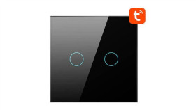 Dotykowy Włącznik Światła Zigbee Avatto Lzts02-Eu-B2 Podwójny Bez Neutralnego...