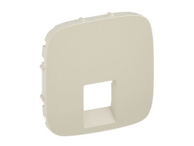 VALENA ALLURE Plakietka kremowa gniazda pojedyncze RJ11 lub RJ45 755416 LEGRAND