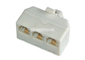 Rozgałęźnik telefoniczny RJ11 WT/3GN