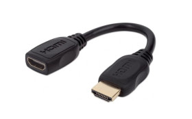 KABELEK HDMI GNIAZDO WTYK 10cm