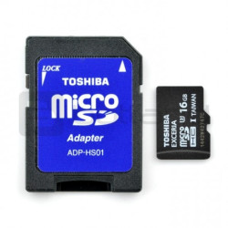 Karta pamięci Toshiba Exceria microSD 16GB 95MB/s U3 z adapterem