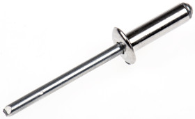 Nit średnica 4.8mm , materiał: Aluminium, jednostronnie zamknięty średnica otworu 5mm długość 16.5mm