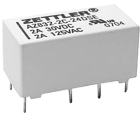 Zettler Electronics AZ832-2C-24DEA Przekaźnik SMT 24 V/DC 3 A 2 zestyki przełączne 1 szt.