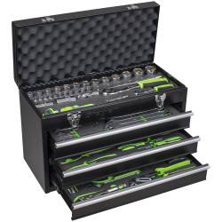 Sealey S01266 Siegen Tool Kit 98pc with 3 Drawer Portable Tool Chest