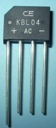 4A/400V PINY PŁASKI KBL04 MOSTEK