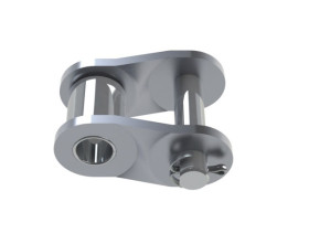 Ogniwo łańcucha rolkowego, typ: 08B-1, połączenie: Łącze offsetowe, Stal nierdzewna