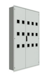 Rozdzielnica licznikowa wnękowa 15 liczników 3F ALFA-TL-15,0/W