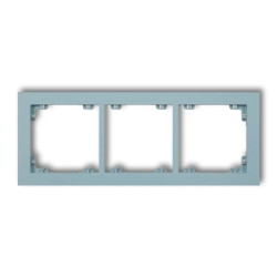 DECO Ramka potrójna DECO Pastel Matt lazurowy 48DR-3