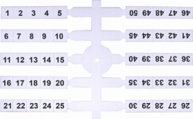 EO3 1-50 Oznacznik elastyczny (4 x 50 szt.) (003901772)
