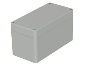 PC enclosure, (L x W x H) 160 x 80 x 90 mm, light gray (RAL 7035), IP65, 02235000