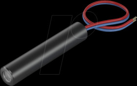 70107159 Line laser module, red, 90°, 635 nm, 3 VDC, 6x30 mm, class 1