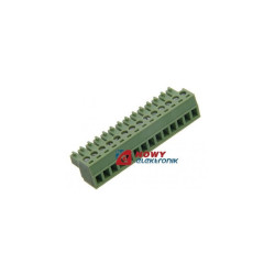 Listwa montażowa TBMF3814R kątowa 14zacisk.żeńska, raster 3.81mm