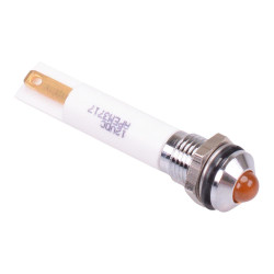 Q8P1CXXHO12E-X0350 Hyper Bright Orange Prominent 8mm 12VDC LED Panel Indicator IP67 APEM