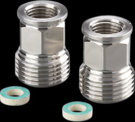 Installation adapter, G 1/4, G 1/2 for flow sensors SM4, E40266