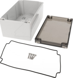 PC enclosure, (L x W x H) 201 x 119 x 89 mm, light gray (RAL 7035), IP66, 1554U2GYSL