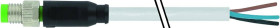 Murrelektronik 7000-08001-2100045 Złącze niekonfekcjonowane czujnika/aktuatora M8 x 1 złącze męskie proste 0.45 m Ilość