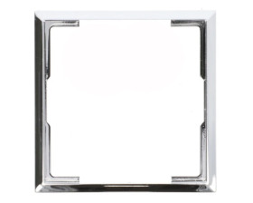 ARIA Ramka ozdobna do gniazd: wtyczkowych pojedynczych, teleinformatycznych i ściemniaczy srebro RO-2U/67