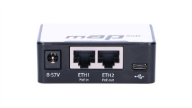 Router Wifi Rbmap2n, 2,4Ghz, 2X Rj45 100Mb/S, 1X Microusb Mikrotik Map