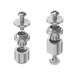 Kołek dystansowy gwint M3 długość 8.15mm Stal nierdzewna Męskie na męskie Sześciokątny Samtec