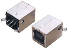 GNIAZDO USB B DO DRUKU CZARNE PIONOWE (5 SZTUK) (ZLUSB GNB-354V)