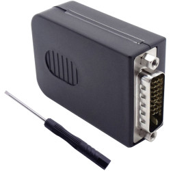 Quadrios 2001C225 DVI Connector Plug 26 Pins Straight Black 1 Pc