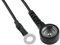 ANTY-KAB10M1KO-3.3 Przewód łączeniowy ESD, długość 3m, zatrzask żeński 10mm - kabeloczko 4mm, rezystancja 1M