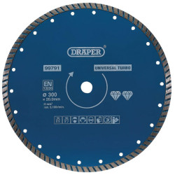 Draper 99791 Turbo Diamond Blade (300mm)