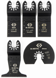 Blade kit for oscillating tool, 5 pieces, T0870