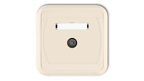 Liza Gniazdo Antenowe Pojedyncze Tv Beżowy 1Gtv-1L