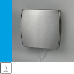 Wentylator domowy Eol F10P INOX przełącznik pociągany, fi 100 mm, front stalowy