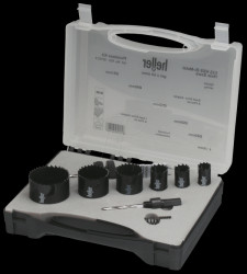 23413 Hole saw set, 9-piece, Ø 19/22/35/68/70/76 mm