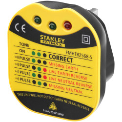 Stanley Intelli Tools FMHT82568-5 FatMax&#xAE; UK Wall Plug Tester