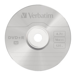 Płyta DVD+R VERBATIM 4,7GB 16x Matt Silver