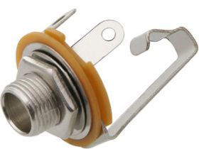 Gniazdo jack 6,3 stereo montażowe metalowe