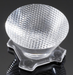Soczewka LED 21.6 x 11.7mm, D 21.6mm, kąt widzenia 27 → 29°, do użytku z Cree XP-L, Lumileds LUXEON A, Lumileds