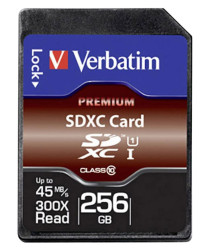 Karta SD SDXC, 256 GB Nie, Verbatim Premium 300x
