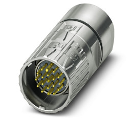 Złącze wielostykowe przemysłowe 19-pinowe M23 Montaż na kablu Wtyczka Phoenix Contact