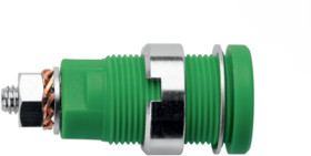 4 mm panel socket, screw connection, CAT III, orange, SEB 6445 NI / OR