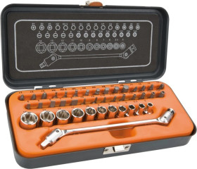 Klucze nasadowe 1/4 cala /zestaw 41szt./ 08-603