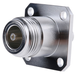 Złącze koncentryczne Montaż na panelu Żeński 50Ω typ złącza Złącze N 0 to 11GHz Lutowane typ kabla UT141