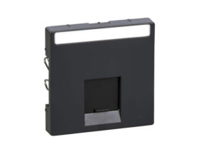 MERTEN Płytka czołowa pojedyncza do złącza RJ45 antracyt Sys M MTN465814 SCHNEIDER ELECTRIC