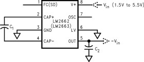 200mA switched capacitor voltage converter