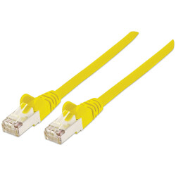Intellinet 350471 Network Patch Cable, Cat6A, 1m, Yellow, Copper, S/FTP, LSOH /