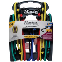 Master Lock 3043EURDAT Twin Wire Bungee Organiser 10 Piece